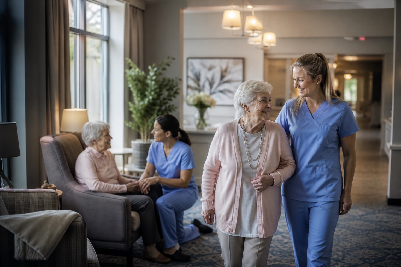 Cedarhurst Lodge Care Home - Electus care team supporting residents
